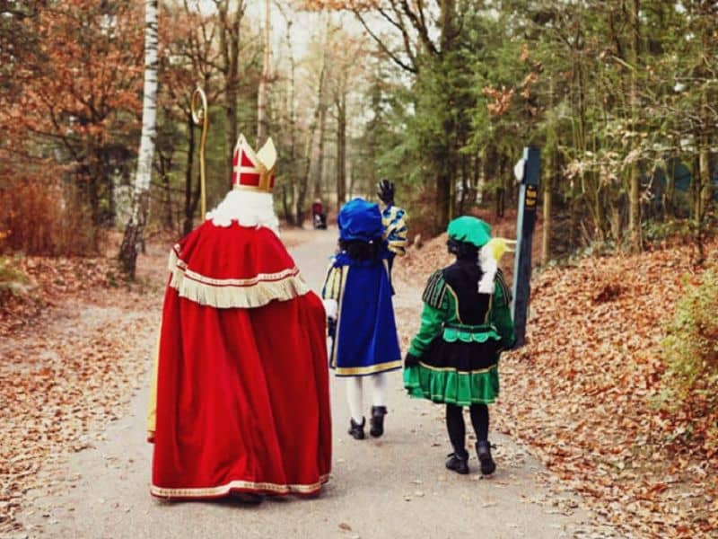Sinterklaas op een vakantiepark